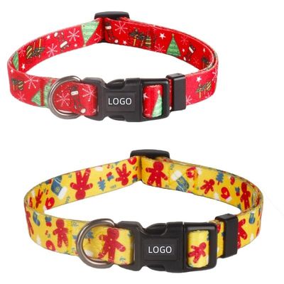 comprare Regali per cani per animaliDog Polyester Natale personalizzato Collare impermeabile per animali regolabile lusso fabbricazione online