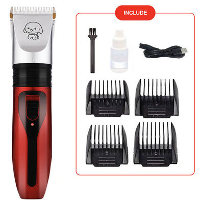 comprare 1500mA Batteria Animali da compagnia Trittatore di capelli Incordabili per cani Clipper ricaricabile Lame in ceramica fabbricazione online