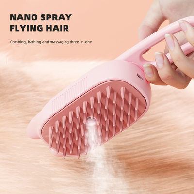 comprare Spazzola per cucire gli animali da compagnia Gatti Manico lungo Spugna elettrica USB Spray Acqua Vapore pettine per cani Pulizzatore di capelli fabbricazione online