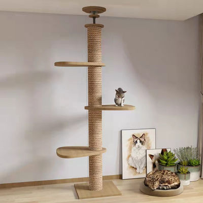 comprare Casa per animali da terra a soffitto Condo albero gatto Arredamento Scratch Post Gioco interattivo fabbricazione online