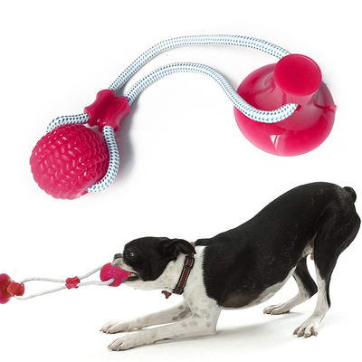 comprare Pet Dog Self Play Tug Pull Force Vent Durable Strong Dent Cleaning Suction Cup TPR fabbricazione online