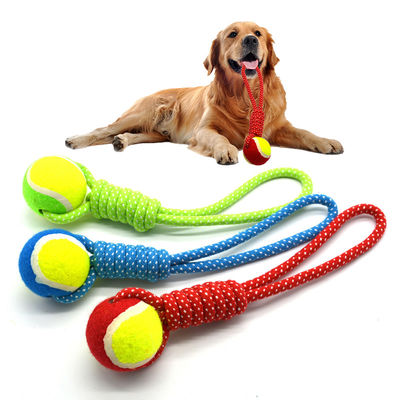 comprare Gioco di palla di peluche Interattivo cane gatto dentizione Gioco di palla di animali domestici Pulizia dei denti a corda personalizzata fabbricazione online