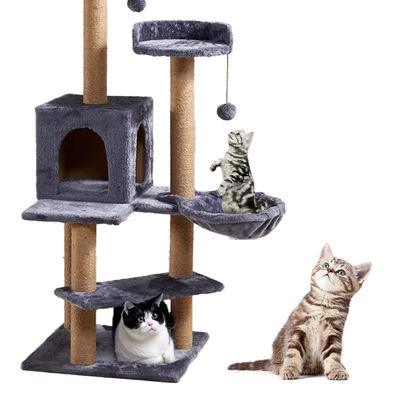 comprare Big Cat Tree Scratch Post Original Design Falsos Fur Rope con Particleboard Logo Logo personalizzato fabbricazione online
