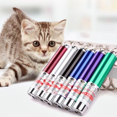 comprare Gioco laser gatto interattivo a batteria puntatore laser giocattolo piccoli animali fabbricazione online