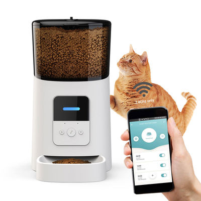 comprare Nutritore per animali di plastica intelligente 600ml Nutritore automatico per gatti Wifi 110V-240V fabbricazione online