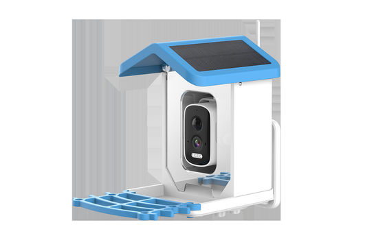 comprare alimentatore per uccelli intelligente alimentato a energia solare con telecamera alimentatore per colibrì intelligente all'aperto fabbricazione online