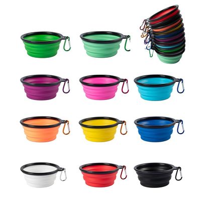350 ml 1000 ml Coppa pieghevole per cani TPE Silicone Coppa pieghevole per cani
