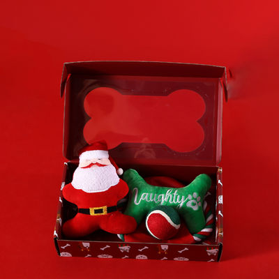 Set regalo per animali di Natale Frisbee annodato giocattolo palla cane accessori da masticare Giornata di gioco
