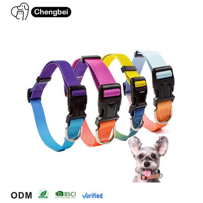 Collare per cani Gradiente di lusso Regolabile Reversibile Solid Disegnatore di logo personalizzato