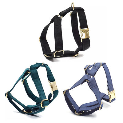 Dog Velvet Collar Leash Harness Set Luxury Collar Set Pet Leash Poop Bag OEM ODM accettato