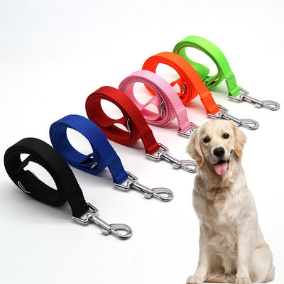 Leash per cani in nylon personalizzato nero verde arancione corda di nylon leash per cani