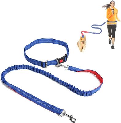 Legami regolabili per cani da compagnia senza mani Logo personalizzato Long Waist Double Nylon Rope