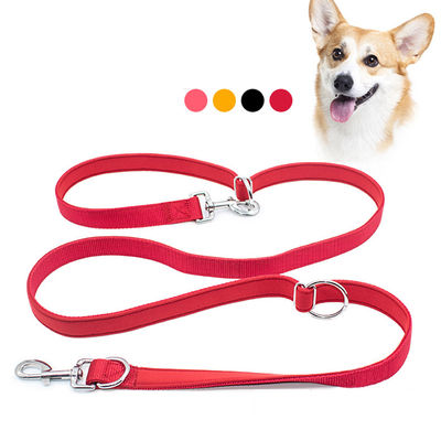 Corsa all'aria aperta Leash per cani personalizzato in nylon multifunzionale per animali domestici con una trazione Due corde per cani a doppia testa Durabile e versatile