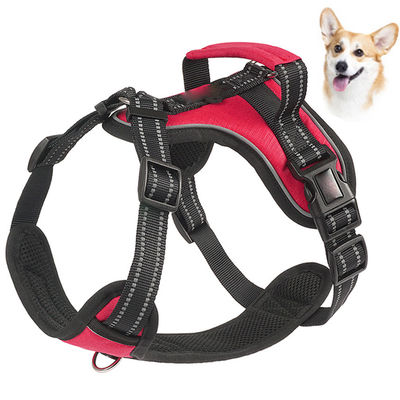Arnesi a prova di esplosione in nylon per cani Arnesi riflettenti per cani Medio grande