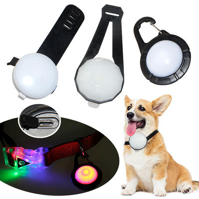Tag canino lampeggiante a LED ricaricabile ABS Tag di identificazione del cane personalizzato
