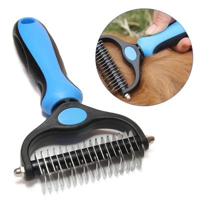 Pet Grooming Spazzola in acciaio inossidabile 17 9cm doppio pettine laterale Cani Domestico sostenibile