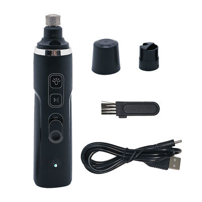 USB nero carica elettrica per cani taglia unghie LED elettrico per animali da compagnia taglia unghie