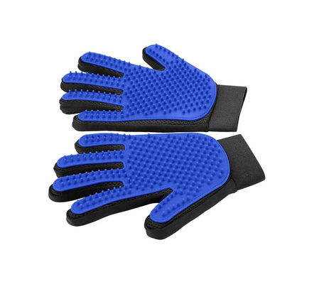 Sgombero per animali da compagnia in silicone Guanto blu per gatti Guanto per piccoli animali