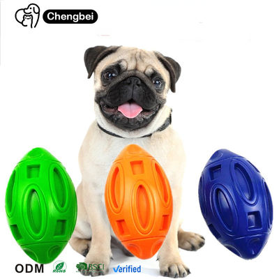 Gioco per cani con palla forte, stridente, interattivo, aggressivo, masticatore di gomma naturale.