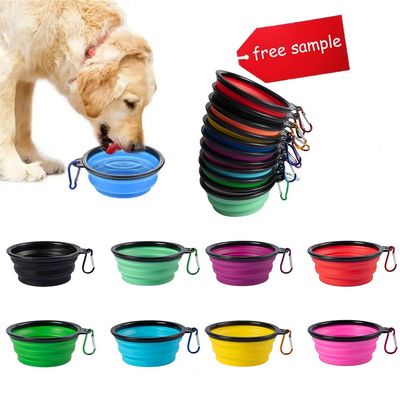 Ciotole per animali da compagnia TPE pieghevole di silicone per cani Ciotole per pasto per viaggi Articoli arrotondati Tipo