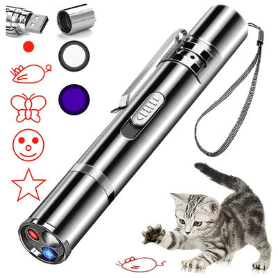 Viola Rosso Bianco Laser Gatto Teaser Interattivo Giocattolo Ricaricabile Gatto Giocattolo