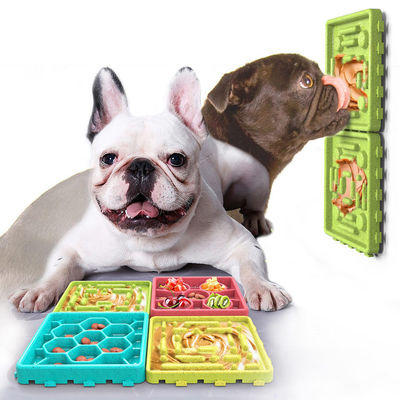 Interattivo Dog Bowls Treat Dispensing 4-pack Slow Feeder Pad Licking Mat Training
