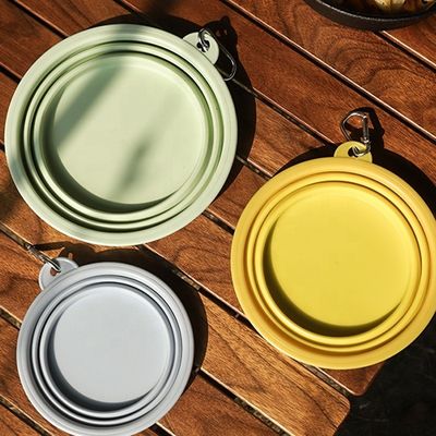 Passeggiata pieghevole per animali domestici Cucina per l'acqua Cucina per l'alimentazione Cucine di tipo alimentatore Palette Macaroni Colore Cane in silicone