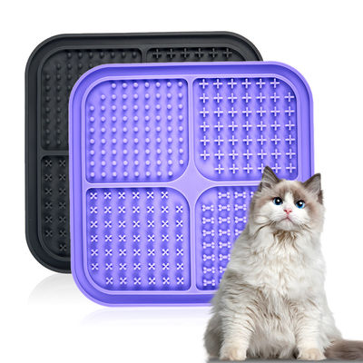 Ciotole per animali Silicone Slow Feeder Display LCD DogLicking Mat Dog Lick Pad Interattivo