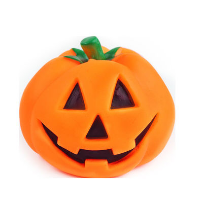 Halloween Pumpkin Pet Squeak Toys Cani Interattivi Gomma Masticare Giocattolo Etileno Interattivo