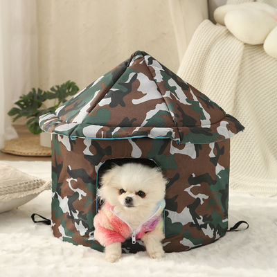 Letto per animali piatti ripiegabile in tessuto di Oxford Casa per cani impermeabile Animali piccoli all'aperto e all'interno