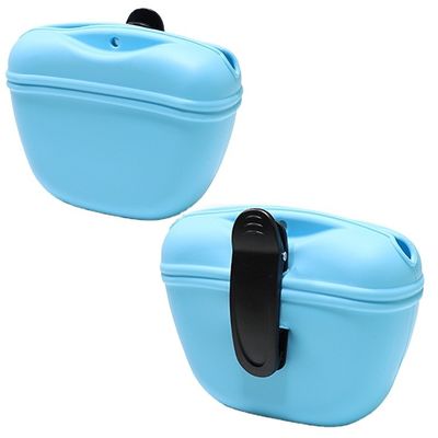 Sacchetto per cani portabile da esterno in silicone senza mani per animali da compagnia